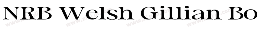 NRB Welsh Gillian Bo字体转换